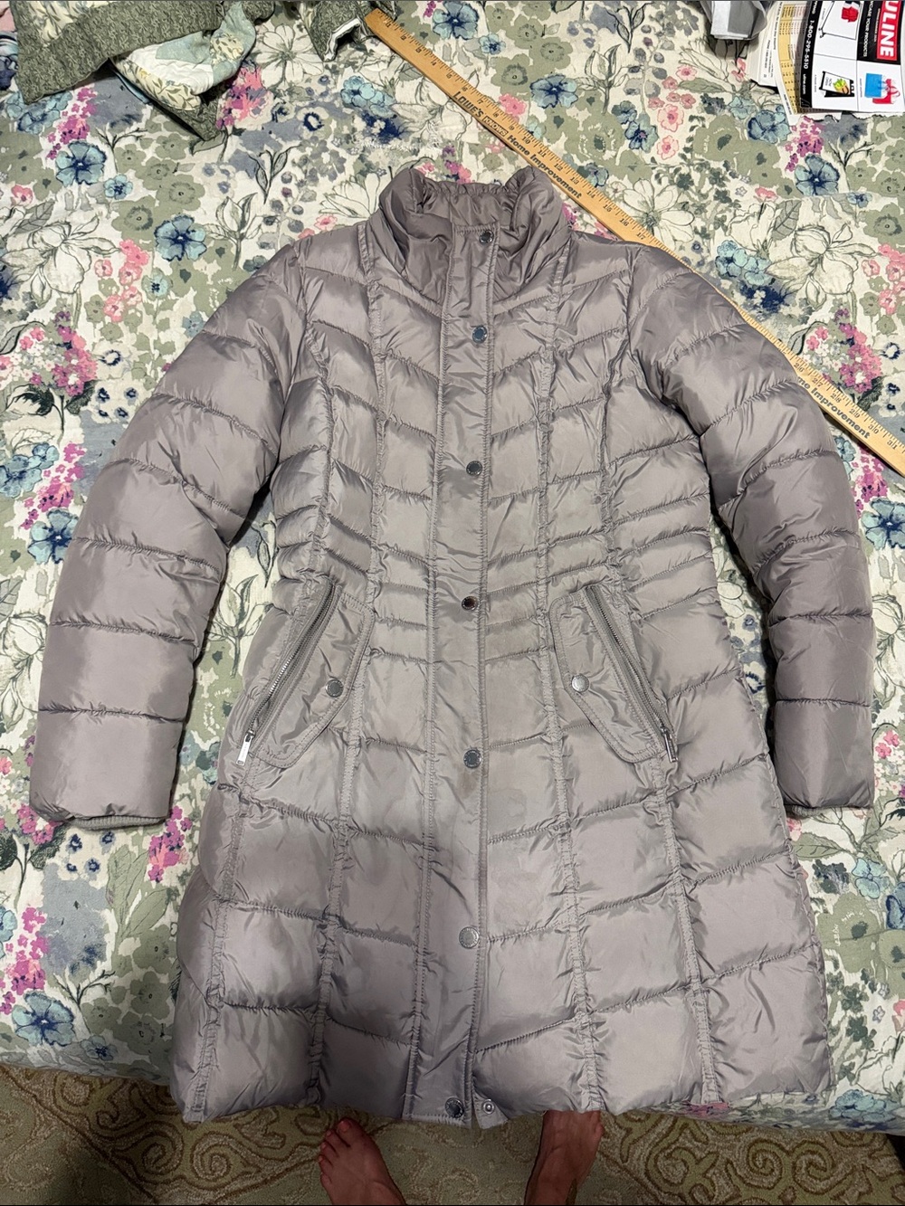 Tower London Fog Quilted Long Puffer Coat - Women's Jacket